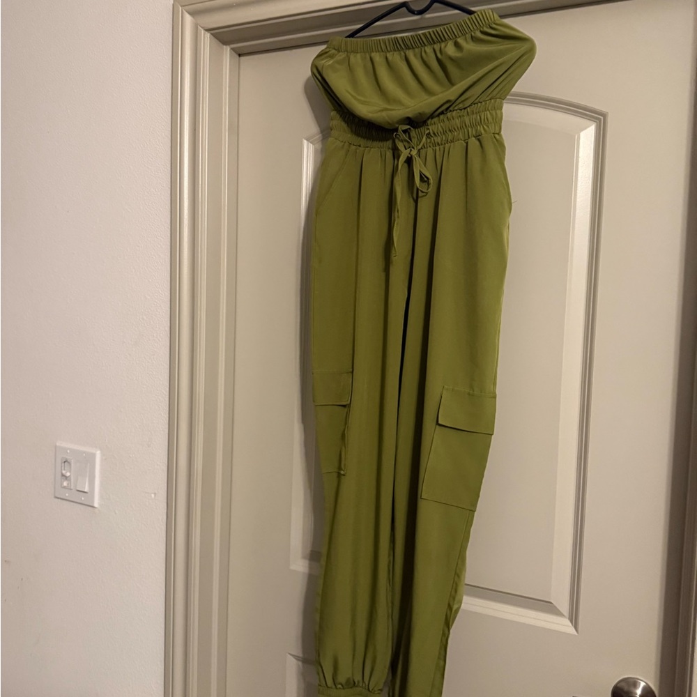 Olive Green Women's Jumpsuit